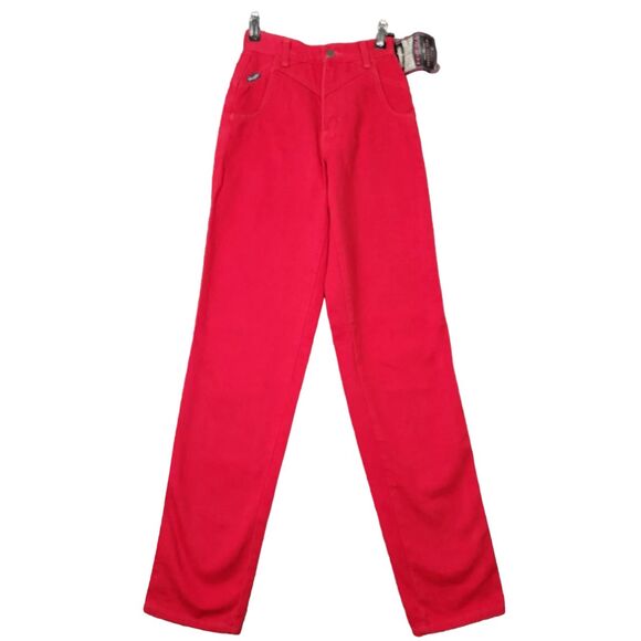 NWT WRANGLER WC132MR Red Bareback Classic Fit Tapered Leg Denim Jeans SIZE 0x36 - Picture 1 of 14